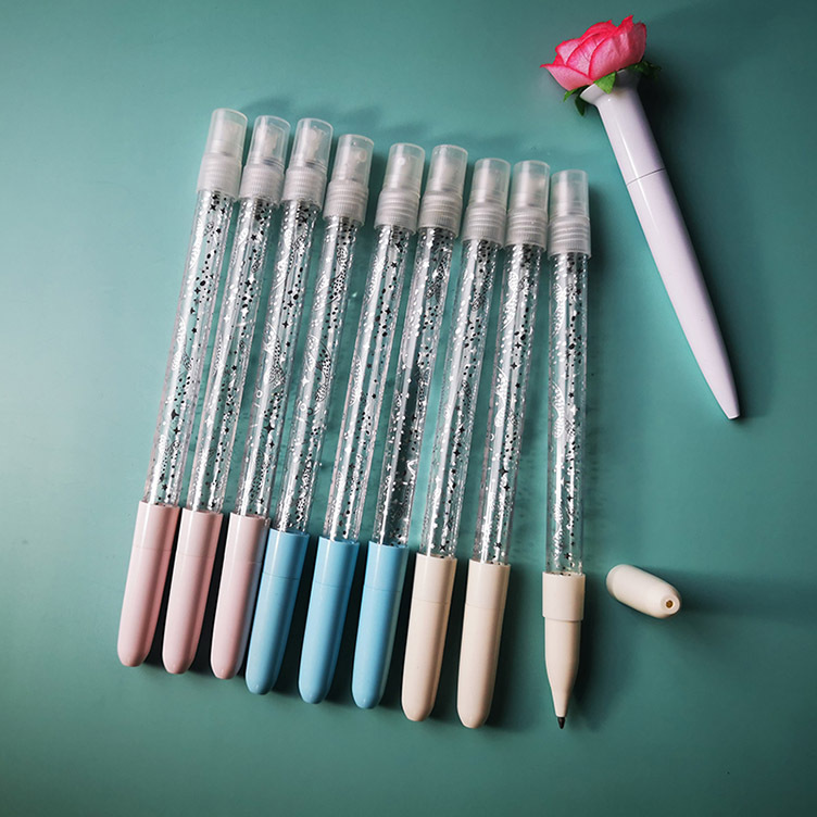 批发喷雾中性笔 创意多功能学生喷水签字笔 办公黑水笔厂家定做