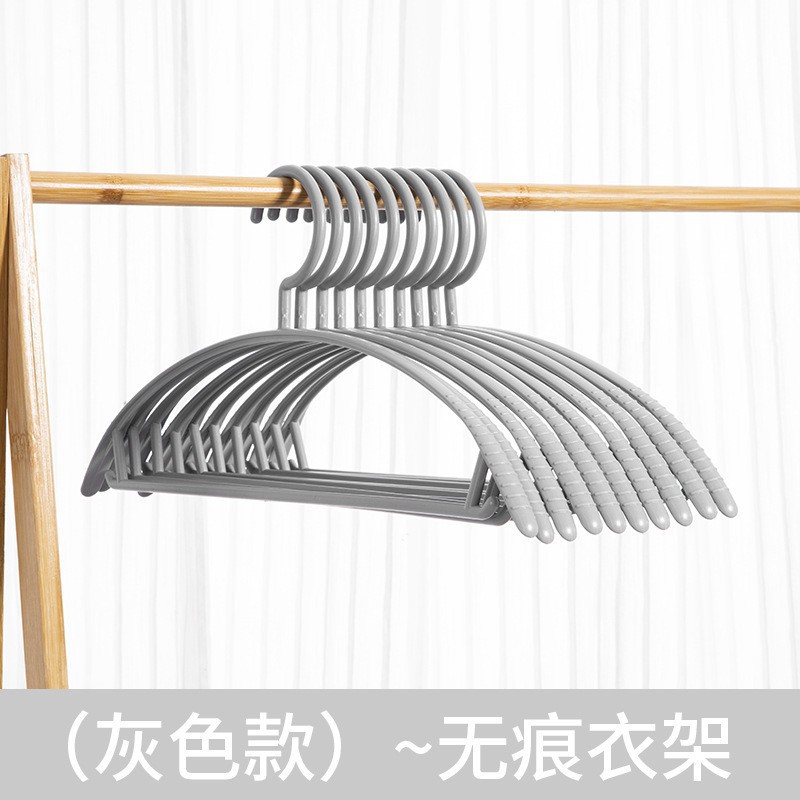 Household Clothes Rack Macaron Color Drying Rack Clothes Support Semicircle Traceless Plastic Hanger Non-Slip Clothes Hanger