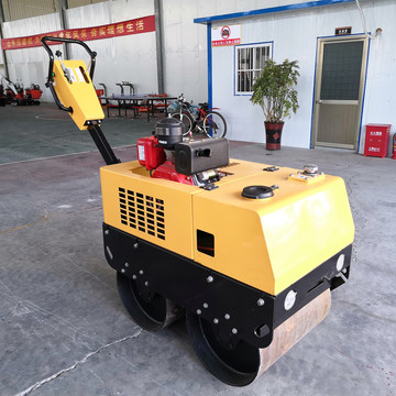 手扶式小型压路机 手扶式柴油单轮压实机 手推沥青草坪压实机械