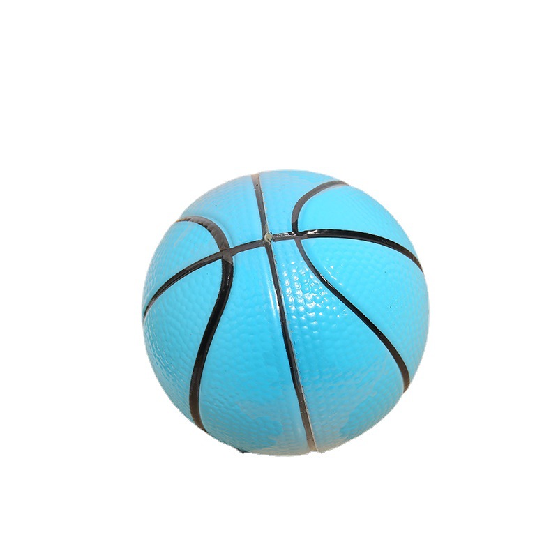 9cm High Elastic Three-Color Basketball Pu Children's Toy Ball Hot Sale Factory Direct Sales Quantity Discounts Elastic Ball