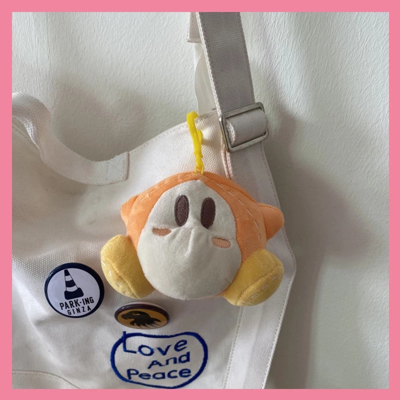 Kirby Plush Doll Pendant Handbag Pendant Female Cute Ins Schoolbag Car Shape School Bag Keychain Pendant