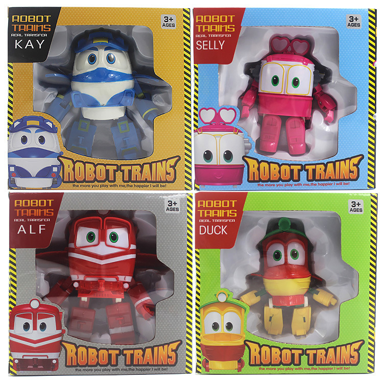 动感火车家族  变形玩具 Robot Trains 变形火车侠4款