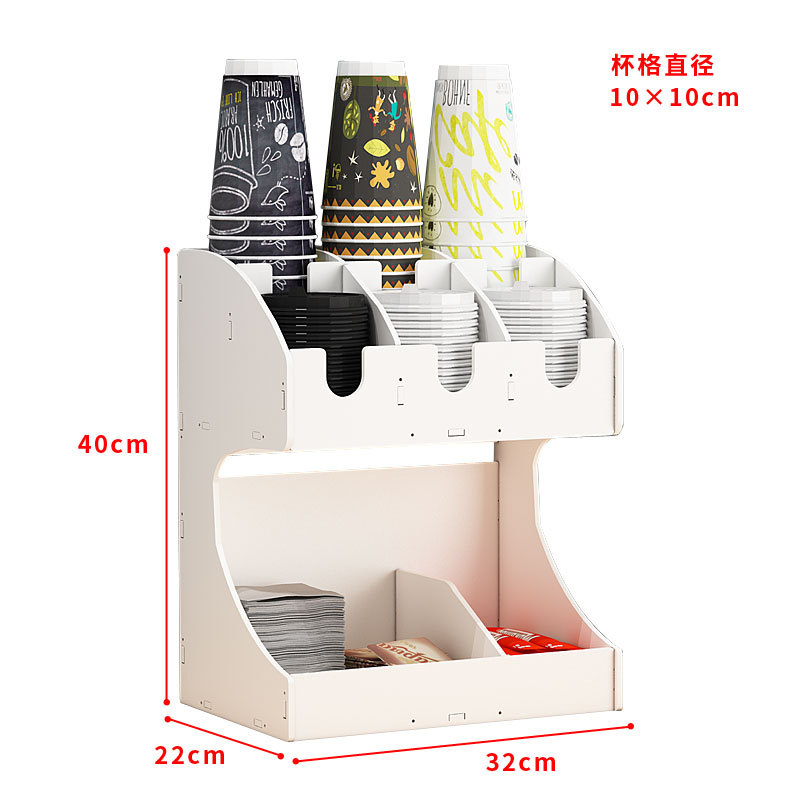 Household Cups Organizing Rack Tea Cup Holder Dustproof Water Cup Storage Rack Bracket Disposable Milk Tea Cup Storage Rack