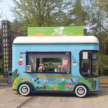 ly小吃车多功能餐车摆摊商用移动美食售卖电动四轮冰淇淋奶茶咖啡