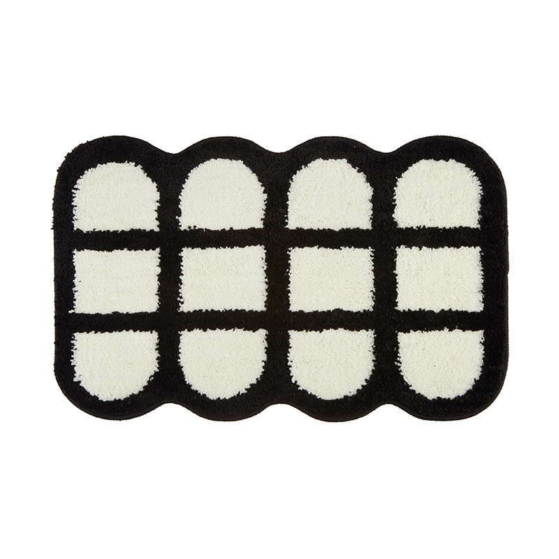 Bathroom Absorbent Floor Mat Bathroom Door Non-Slip Foot Mats Ins Style Door Mat Toilet Carpet