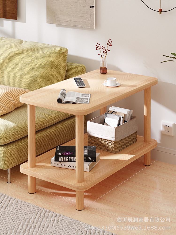 简易茶桌小桌子沙发边几家用客厅小户型茶几出租屋床头架置物架子