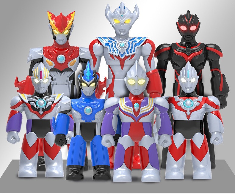 灵动迪迦泰迦欧布罗布变大变小奥特曼超变形人偶儿童玩具男孩礼物