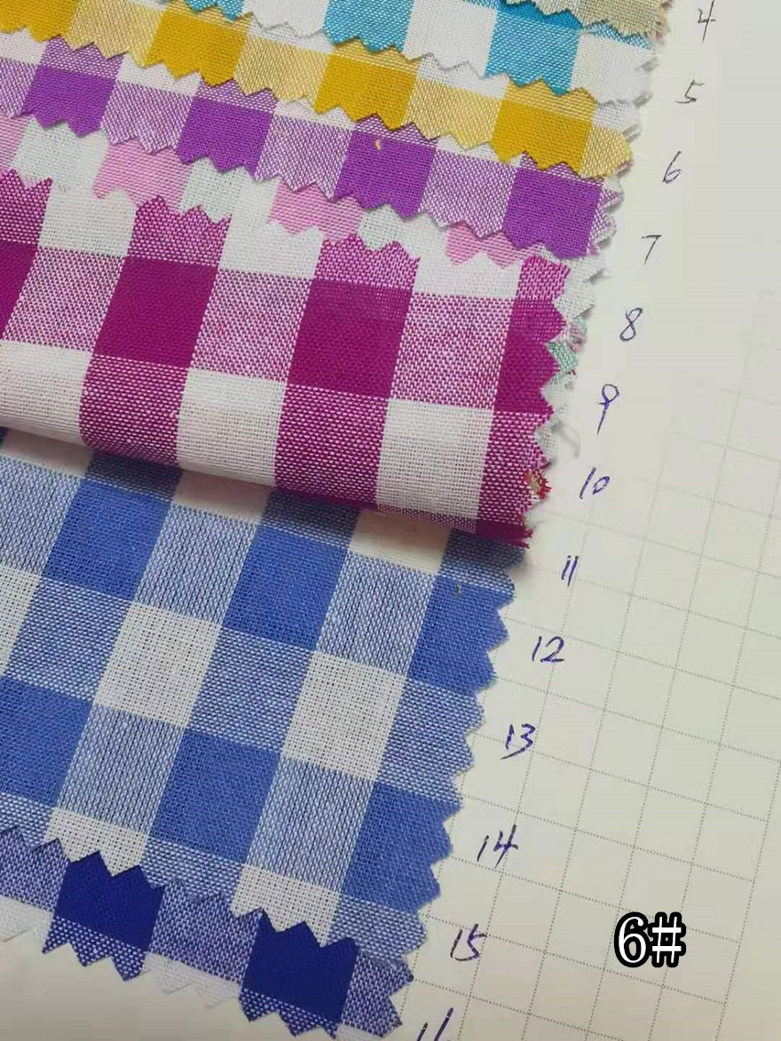 32支全棉色织格子布 朝阳格 格子衬衫 diy连衣裙时装面料现货供应