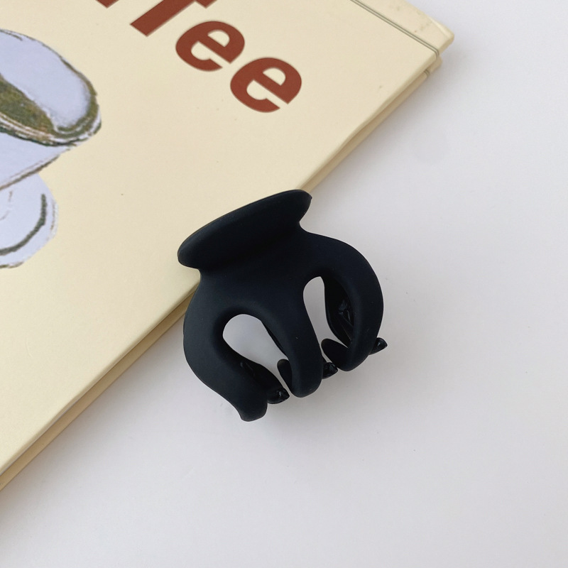 Jinchen Same Style High Ponytail Claw Clip Fixed Gadget Barrettes Female Black Small Jaw Clip Anti-Collapse Back Head Shark Clip
