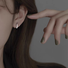 水滴耳环2021年新款潮法式高级耳钉女小众设计感简约养耳洞耳饰品
