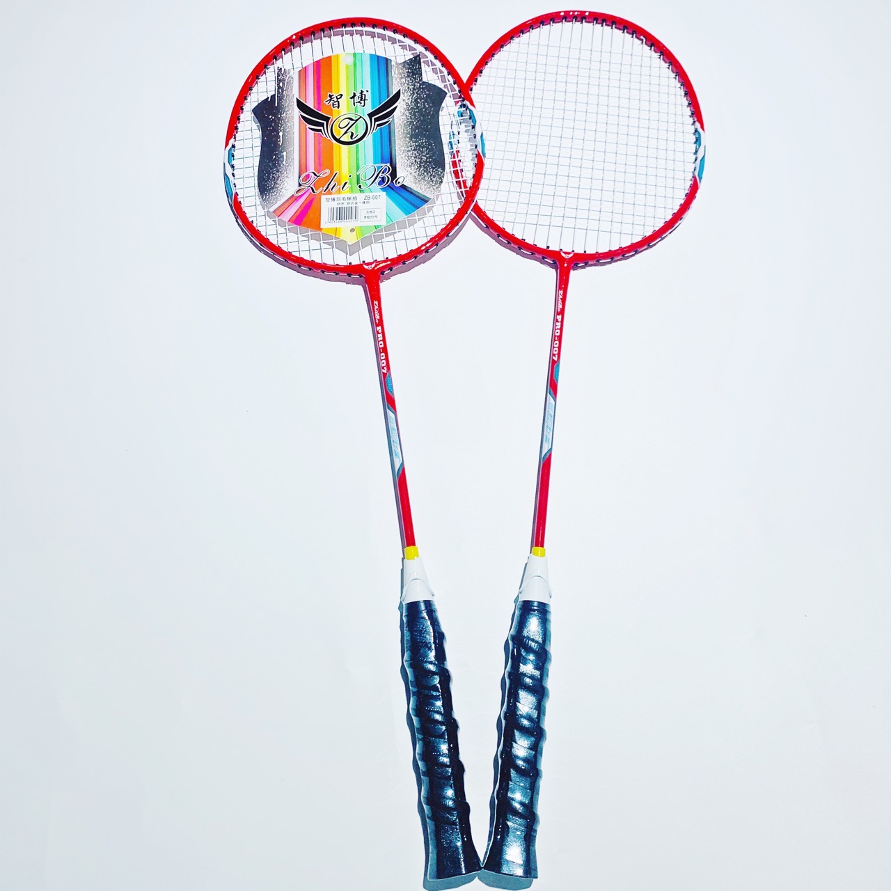 厂家批发智博007升级版业余初级训练拍体育用品羽毛球拍一件代发