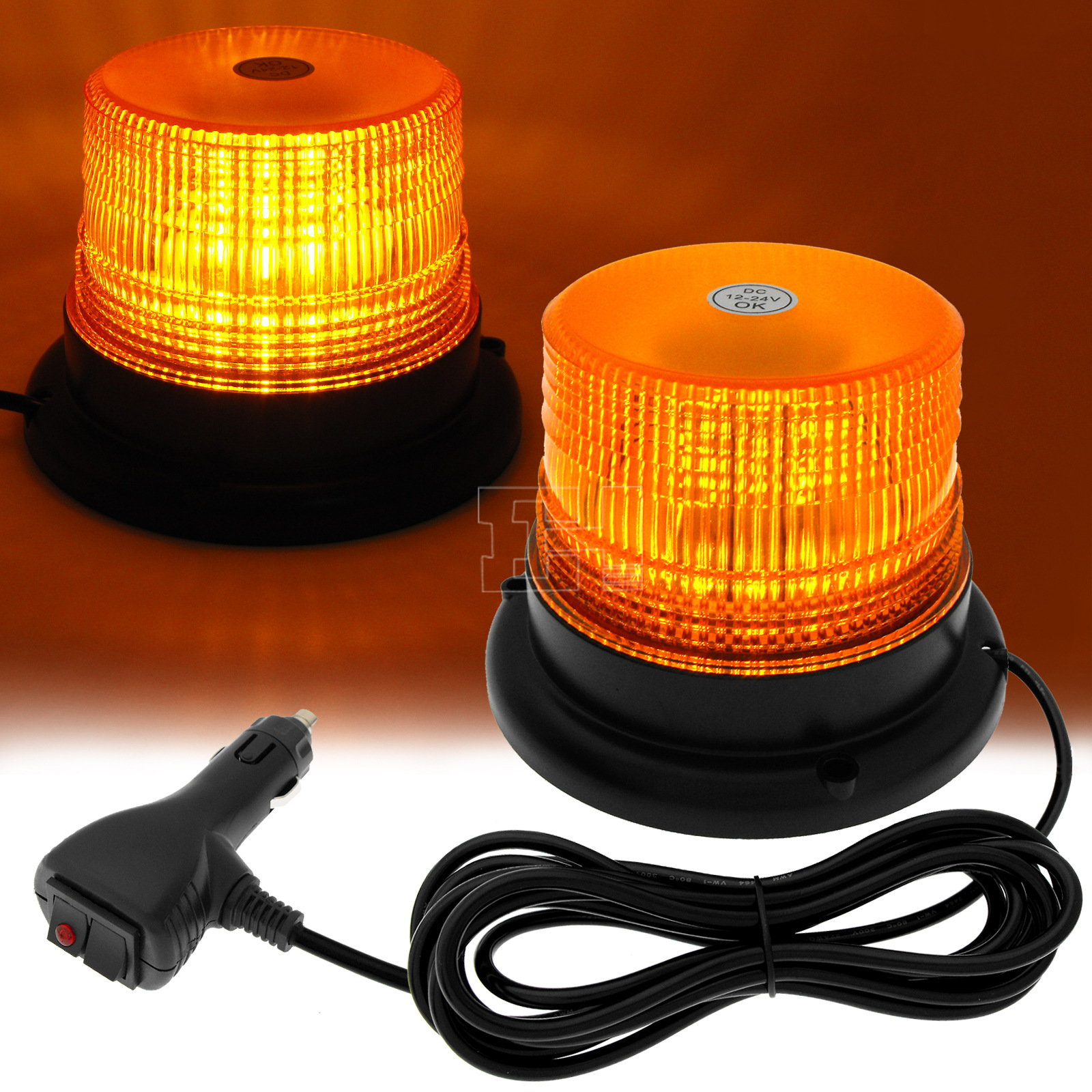 汽车led频闪灯40led 警告安全闪烁信号 叉车 拖拉机 高尔夫球车灯