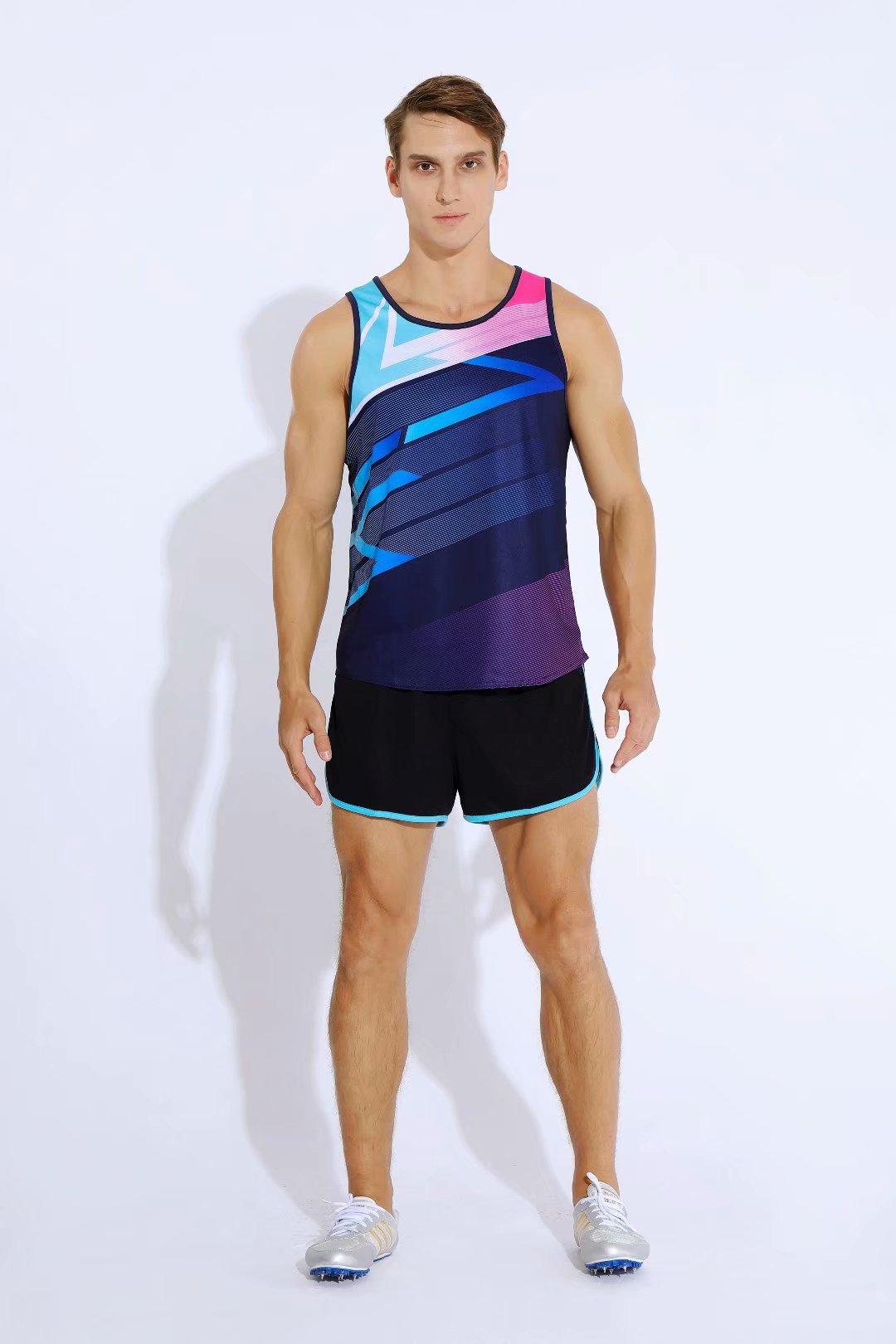 田径训练服套装男女短跑紧身马拉松衣服体考运动跑步比赛定制背心