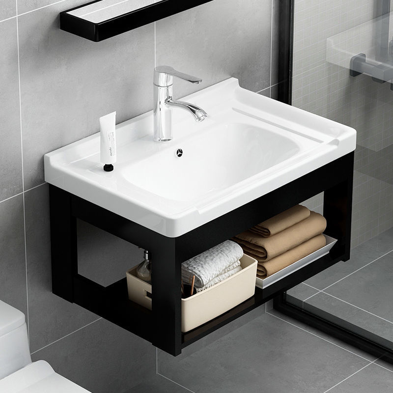 Wash Basin Cabinet Combination Wall-Mounted Washbasin Simple Bathroom Vanity Bathroom Sink Small Apartment Mini