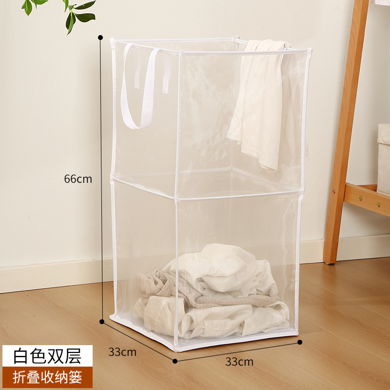 Grid Dirty Clothes Basket Bathroom Large Multifunctional Clothes Laundry Basket Foldable Bathroom Bathroom Dirty Clothes Blue