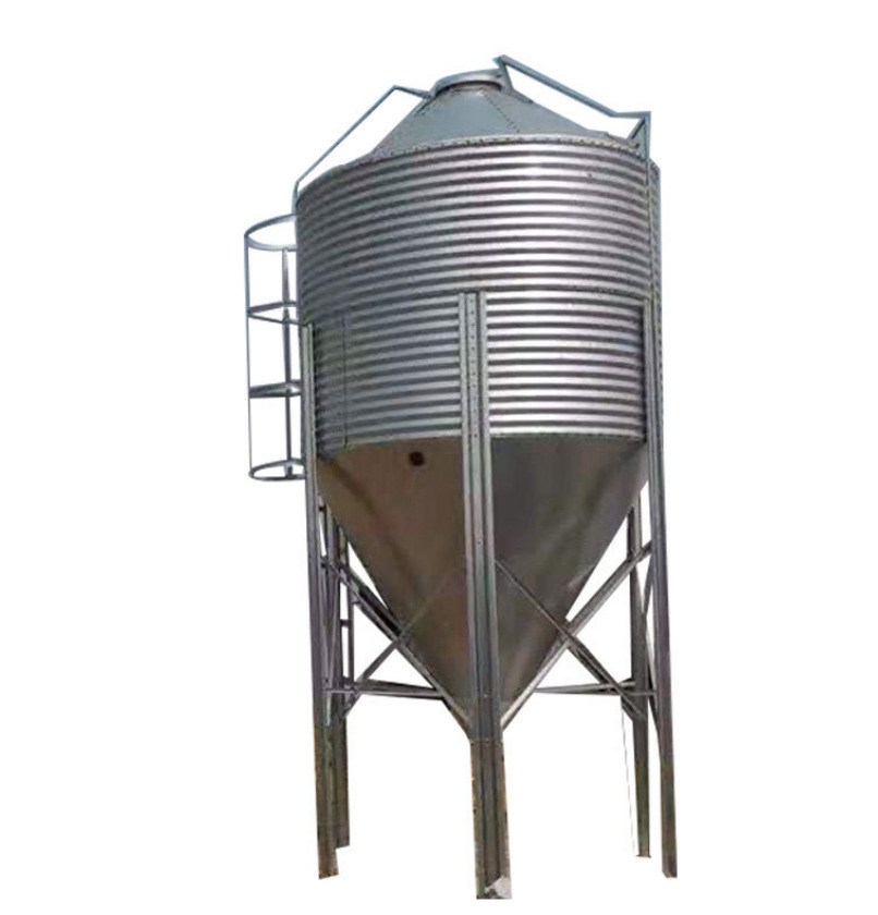 猪场自动化养殖设备饲料储存罐 猪场喂料系统 饲料储存罐