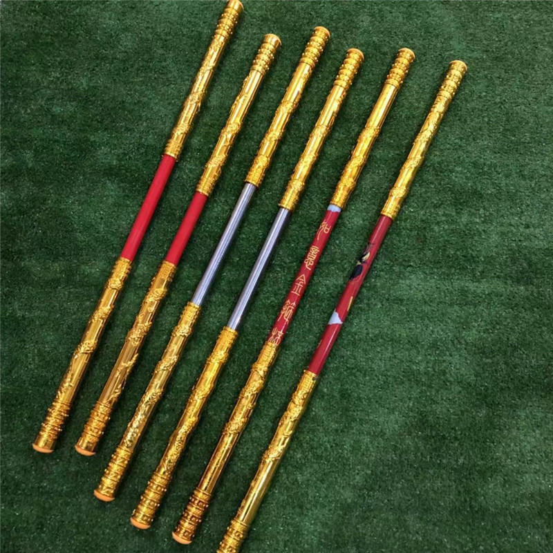 义乌批发自动伸缩金箍棒不锈钢孙悟空金箍棒儿童玩具庙会景区热卖