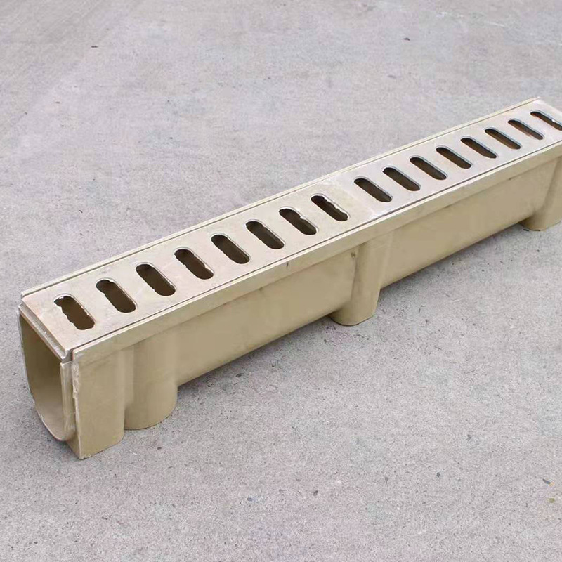 线性排水沟复合排水沟u型排水槽树脂泄水槽雨水篦子一体式排水沟