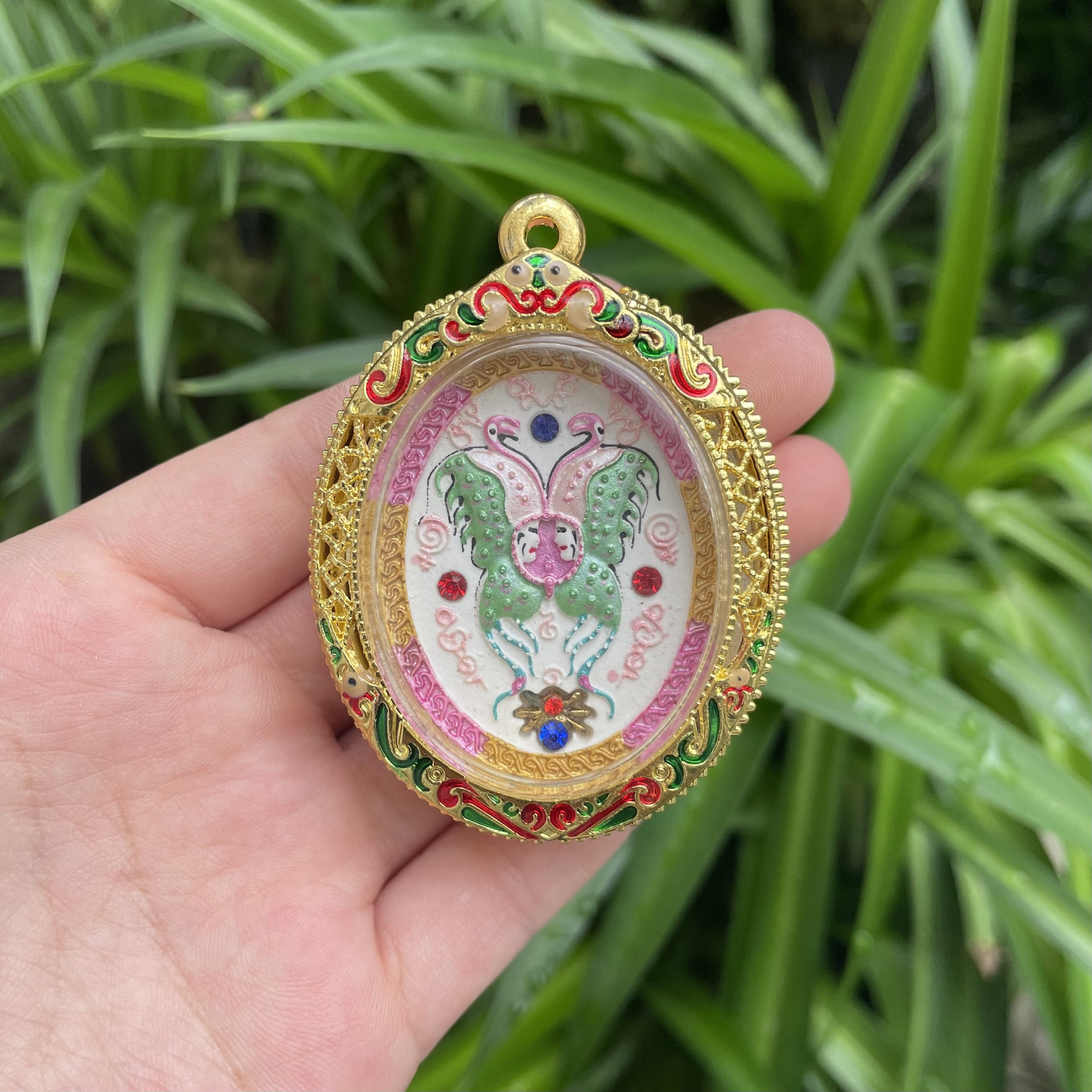 泰国佛牌 泰国 特色手工艺 古巴吉世纳 大模椭圆蝴蝶牌 一件代发