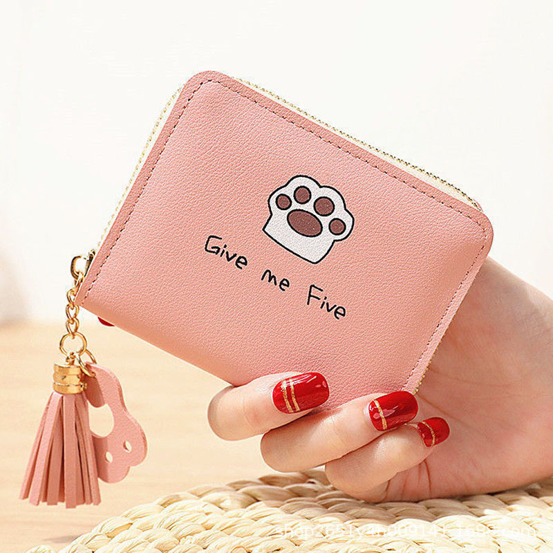 new short women‘s coin purse clutch student coin purse fashion casual simple zipper card holder