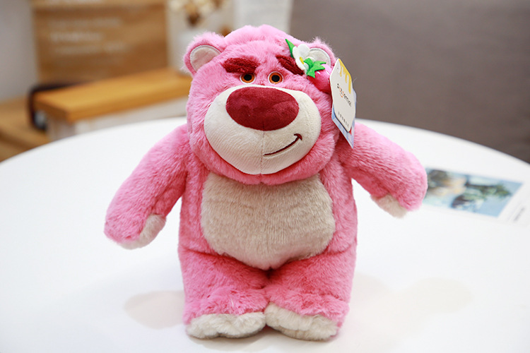 迪士尼正版草莓熊公仔玩具总动员娃娃玩偶毛绒玩具抱枕厂家直销