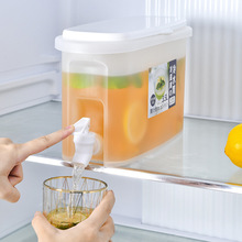 塑料冷水壶带龙头放冰箱 水果茶壶柠檬水瓶凉水桶果汁饮料大水壶