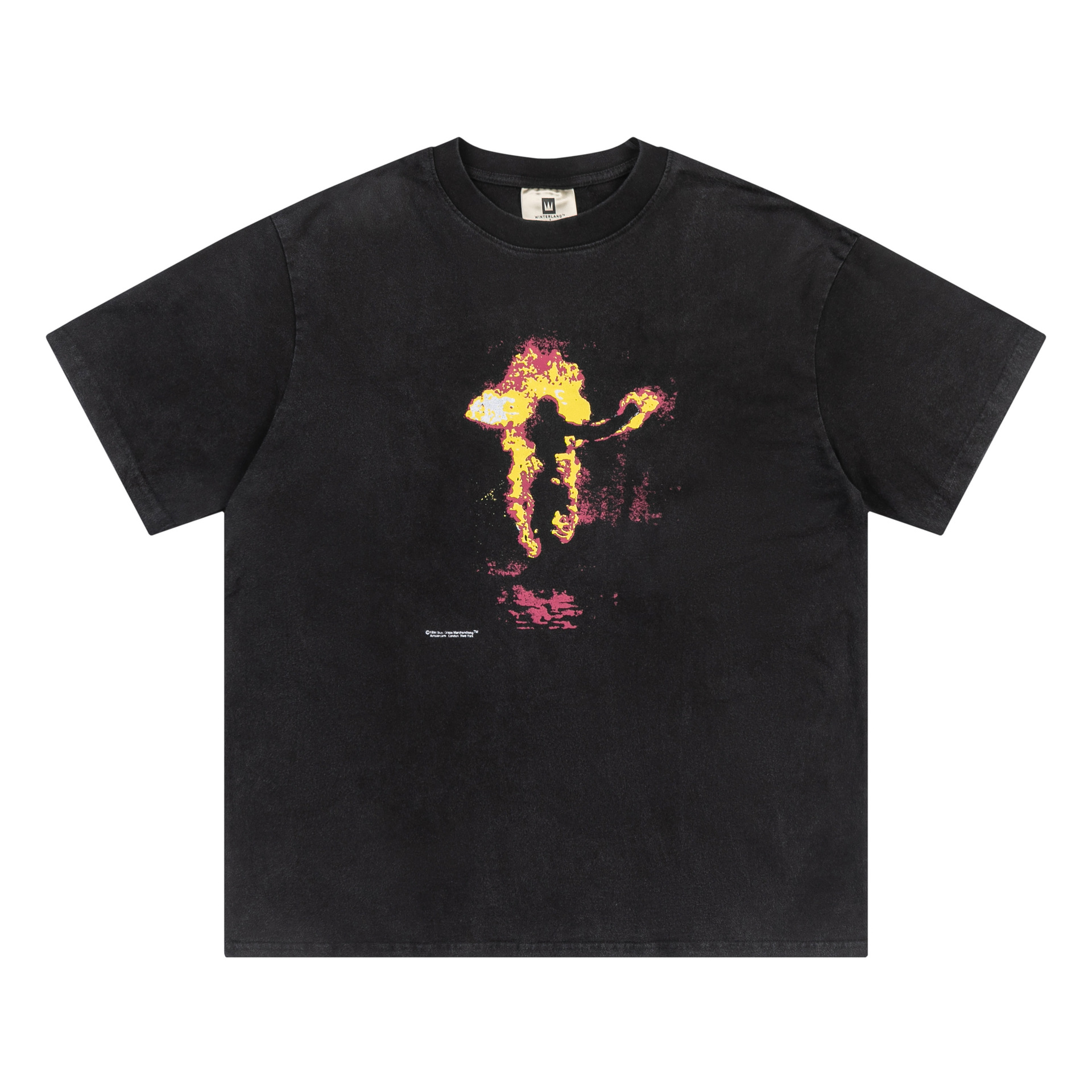 新德国战车金属乐队复古火焰vintage洗水做旧嘻哈男女fog短袖t恤