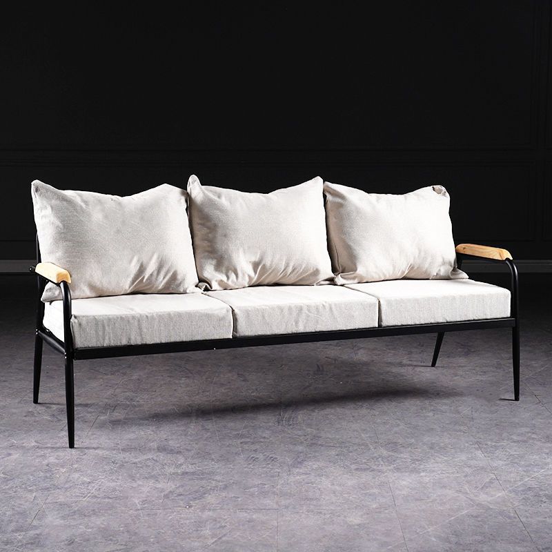 北欧现代客厅卧室阳台门店单双三人小沙发铁艺沙发小户型出租公寓