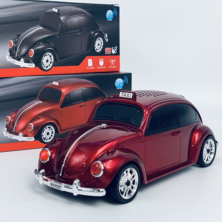 New Hot Private Model Beetle Speaker WS-1939 Subwoofer Large Loudspeaker Bluetooth Speaker Gift Foreign Trade in Stock