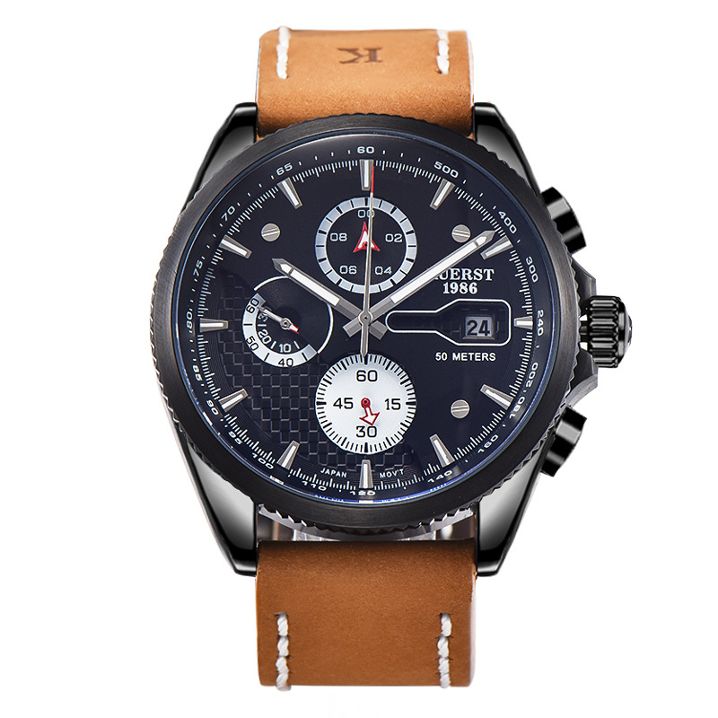 瑞士注册品牌kuerst酷尔时顿大表盘男士石英手表网红带货工厂直营