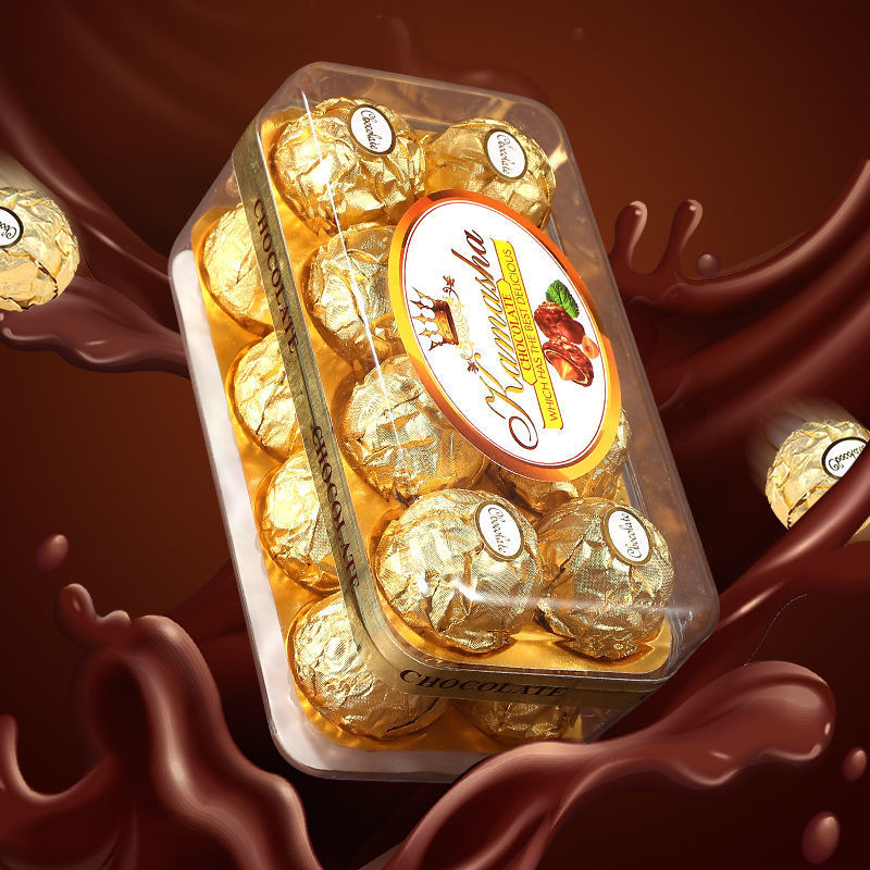 香港咔玛莎巧克力夹心零食礼盒装喜糖送女友礼物年货婚庆