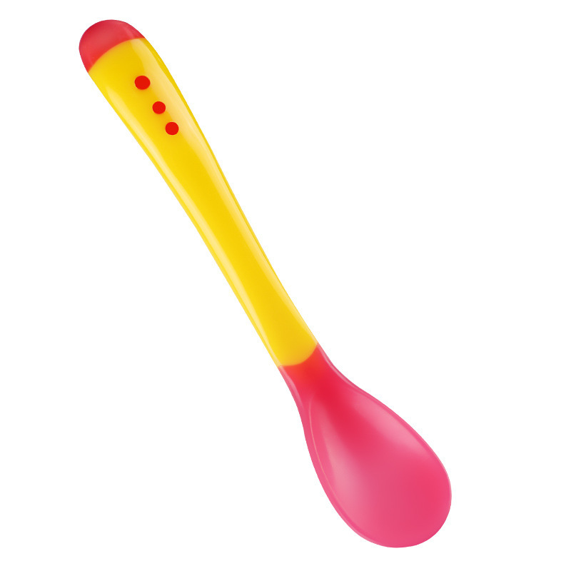 Baby Temperature Sensitive Spoon Baby Medicine Feeding Spoon Temperature Sensitive Color Changing Baby Spoon