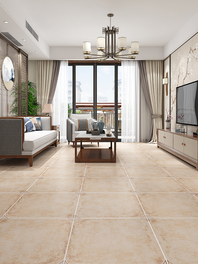 美式田园复古仿古砖瓷砖地砖600x600客厅卧室阳台院子防滑地板砖