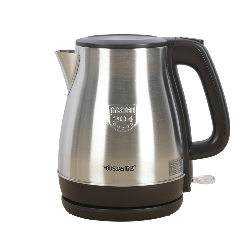 Youda Double-Layer Anti-Scald 1.8L Electric Kettle 304 Stainless Steel Household Hotel Automatic Power off Kettle Gift