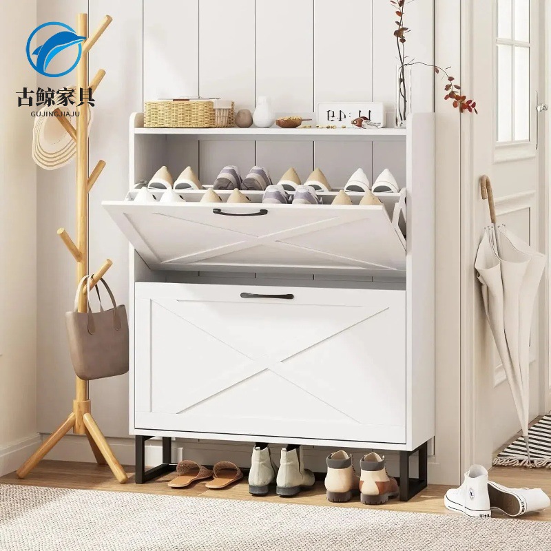 鞋柜板式家具亚马逊外贸玄关大容量超薄鞋柜工厂批发现代简约鞋柜