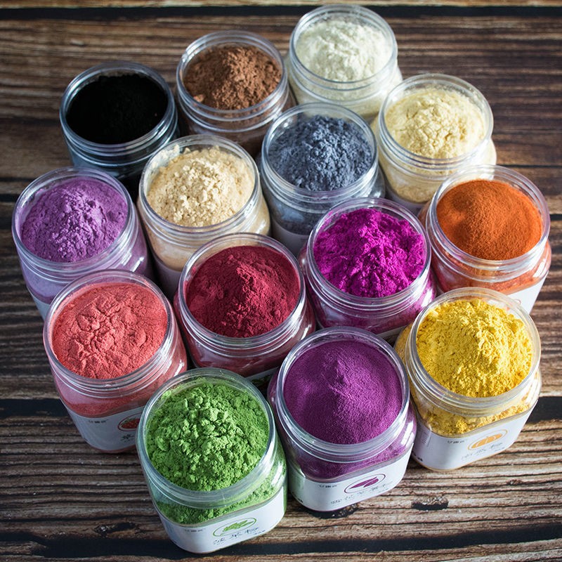 天然彩色果蔬粉食用烘焙甜菜根紫薯南瓜可可青汁草莓菠菜蝶豆花粉