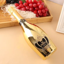 起泡酒镀金瓶梅花k葡萄酒红酒oem加工定制厂家直销起泡酒