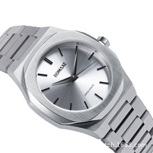 厂家直销欧式圆形新款男士钢带防水腕表商务装饰爆款石英男手表
