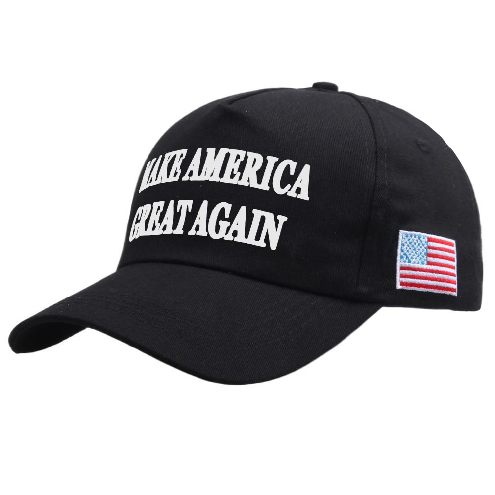 跨境批发 make america great again 印花棒球帽大选红色帽子