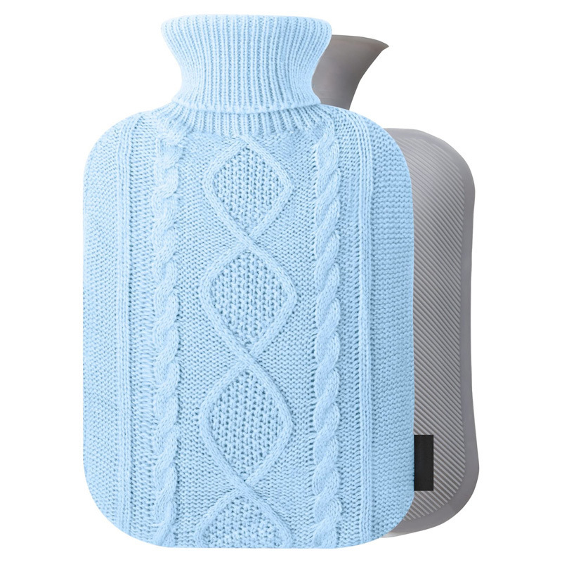 Hot-Water Bag Water Injection Heating Water Keep Warm Continuously with Outsourcing Knitted Bag Twist Cover Hot Water Bag Feel Comfortable