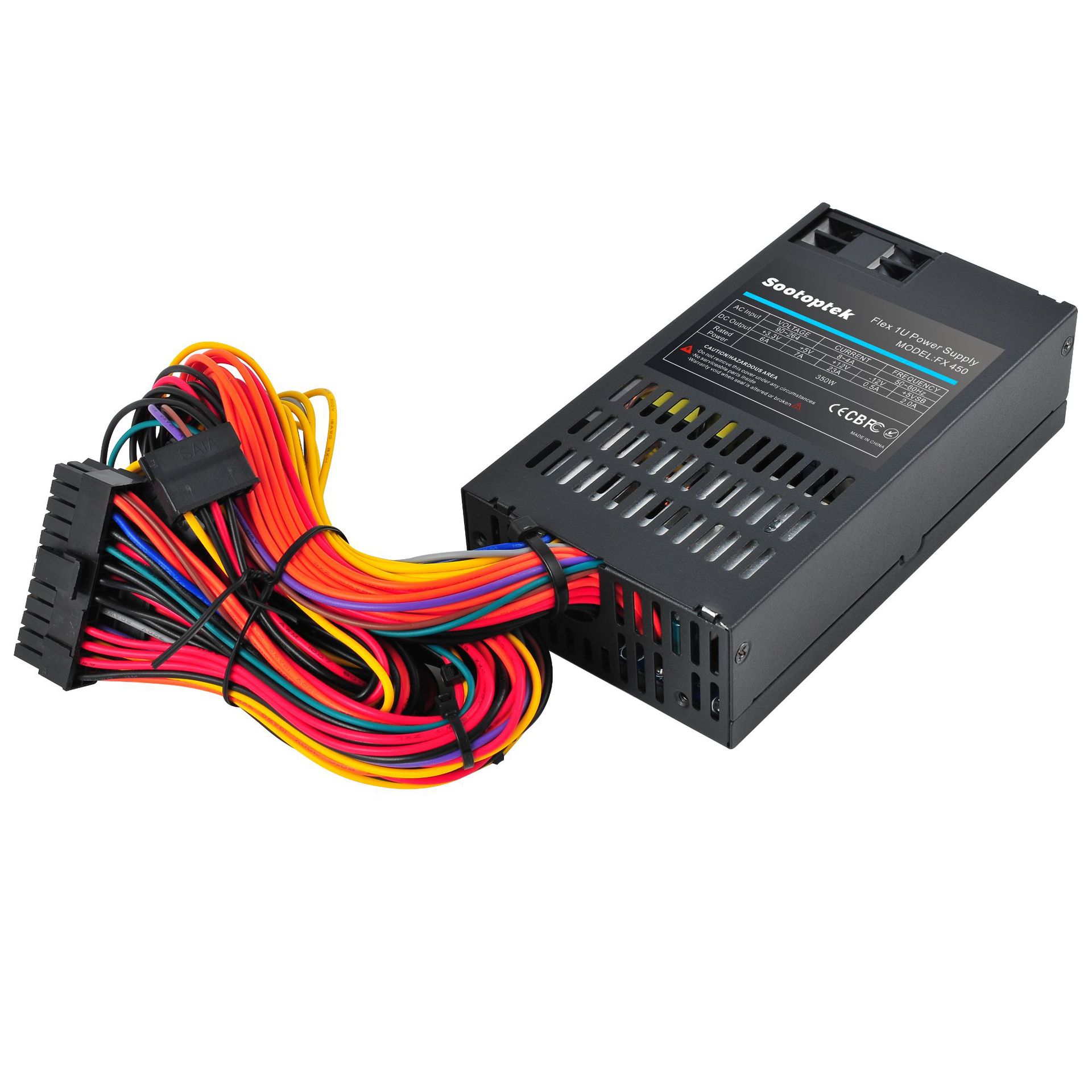 额定350w flex1u电源 专用小1u电源flex工控通讯pos 静音稳定