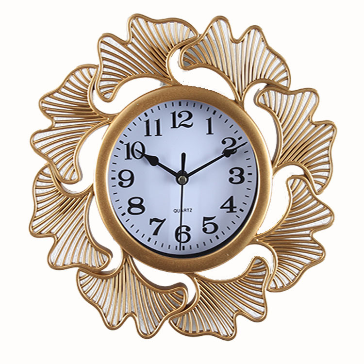 [10-Inch 25cm] Noiseless Hanging Clock Creative Fashion Home Living Room Three-Dimensional Flower-Shaped Simple Wall Clock Wholesale