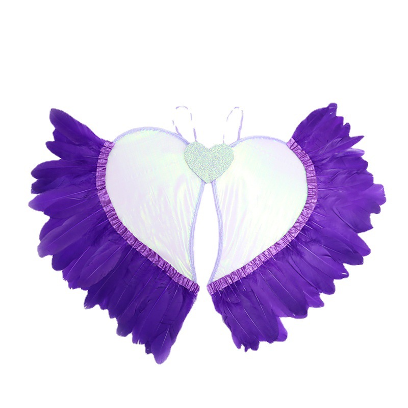 Zilin Cross-Border Festival Party Performance Props Children Adult Cos Dress up Angel Wings Love Feather Wings