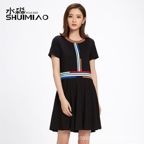 北京大码女装品牌【水淼】2021夏装 广州服装批发城便宜拿货