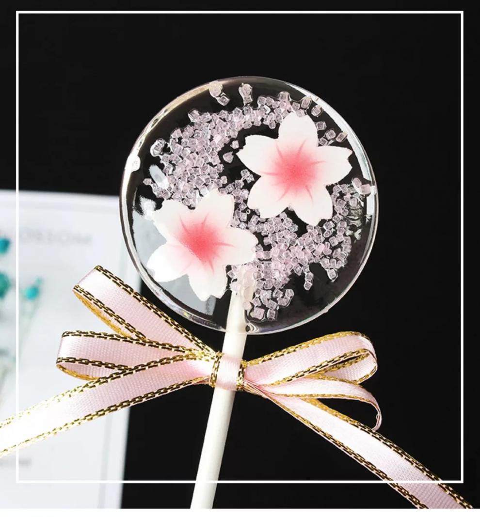 日本樱花水晶星空手工棒棒糖零食闺蜜送女友生日情人七夕