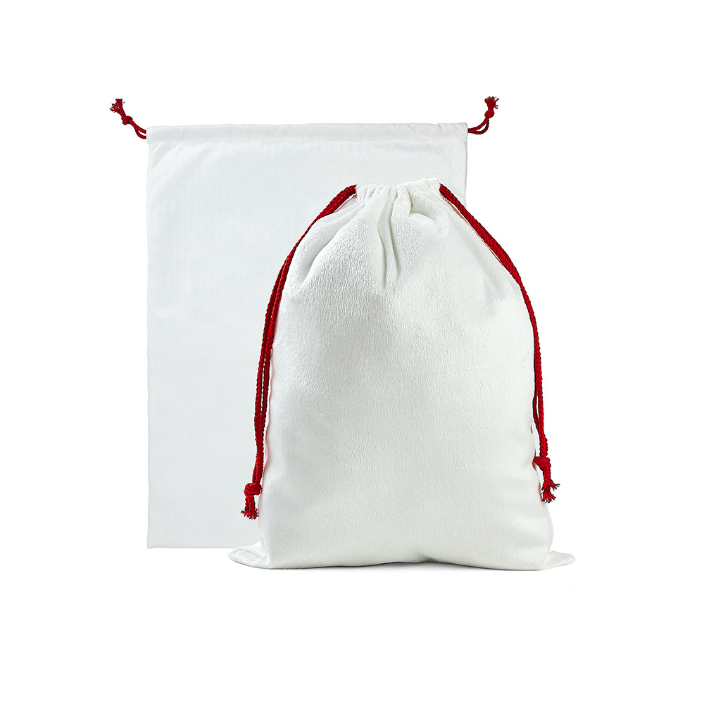 Thermal Transfer Printing Drawstring Bag 150G Crystal Velvet Storage Bag Shrink Mouth Large Capacity Bag Basketball Umbrella