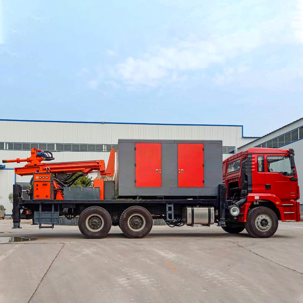 厂家定制汽车钻机 300米空压机打井设备钻井机 大型车载气动钻机