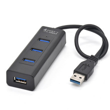 新款 高速4口USB3.0 HUB集线器1拖4扩展USB 分线器厂家直销