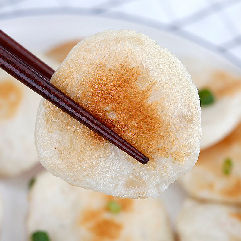 潮汕特产手工墨鱼饼墨鱼丸墨鱼滑鱼饼海鲜饼鱼糕香煎油炸半成品