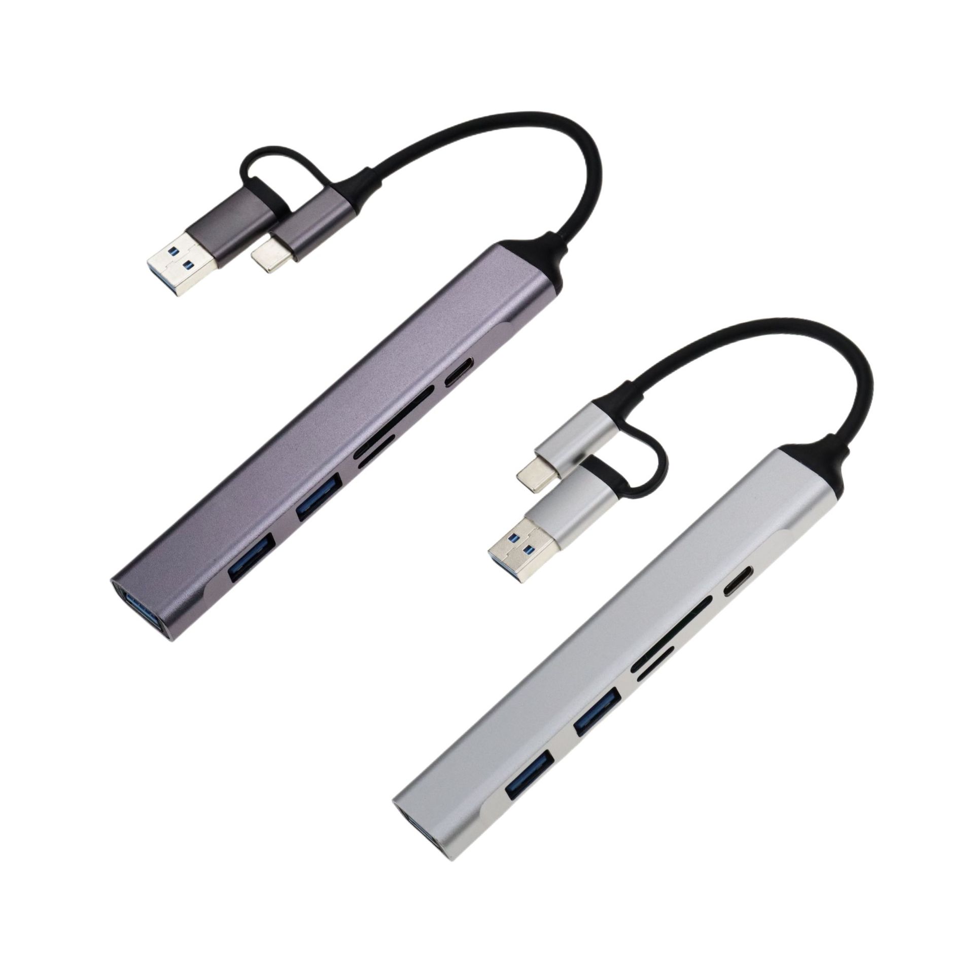 五合一拓展坞USB3.0 HUB笔记本type c接口扩展坞集线器适用苹果